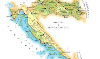 克罗地亚地图位置图片 克罗地亚地图位置图片